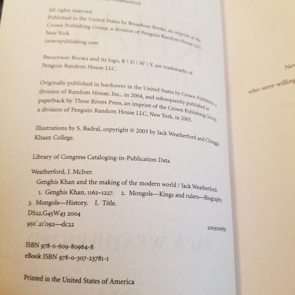 Genghis Khan and the making of the modern world paperback book - Picture 6 of 6